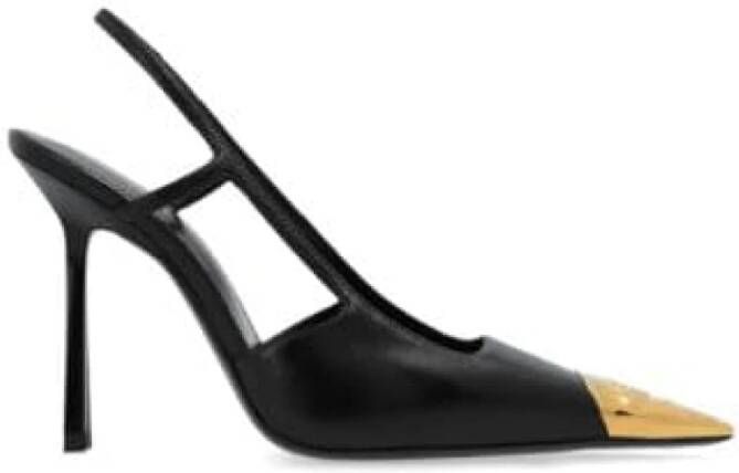 Saint Laurent Elegante slingback pumps voor vrouwen Black Dames