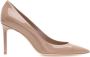 Saint Laurent Elegante Zwarte Leren Pumps Beige Dames - Thumbnail 3