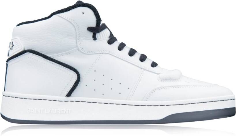 Saint Laurent Heren Veterschoenen Hoge Top White Heren