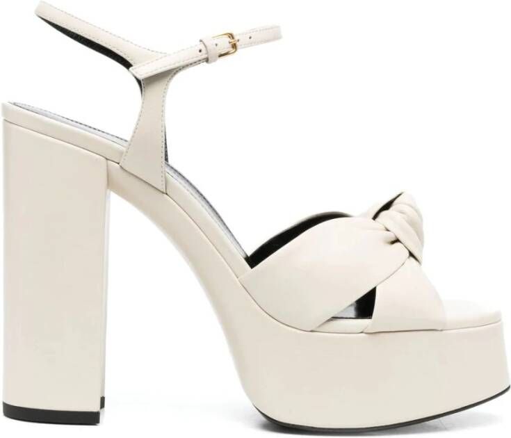 Saint Laurent High Heel Sandals Beige Dames