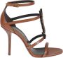 Saint Laurent Cassandra 100 Strappy Sandalen Bruin Dames - Thumbnail 1