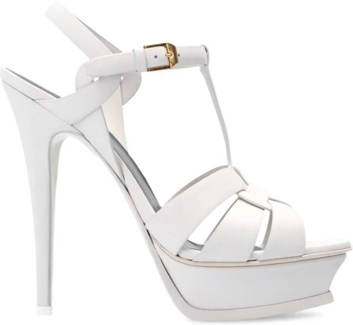 Saint Laurent Stijlvolle Zomer Sandalen White Dames