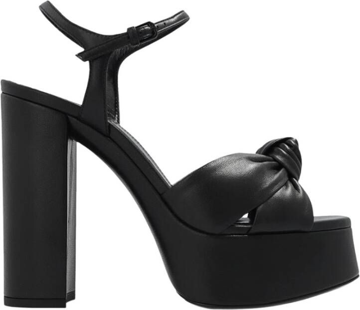 Saint Laurent Hoge hiel sandalen Zwart Dames