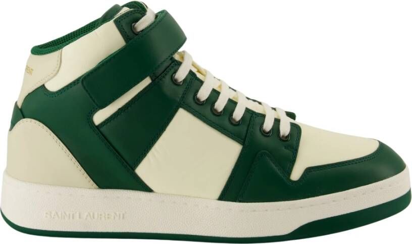 Saint Laurent Hoge Nylon Sneakers Herfst-Winter 2024 Green Heren