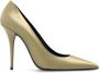 Saint Laurent Instinct stiletto pumps in satijn Yellow Dames - Thumbnail 1