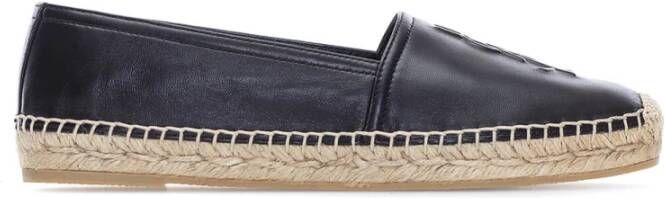 Saint Laurent Klassieke Espadrilles Zwart Canvas Black Dames