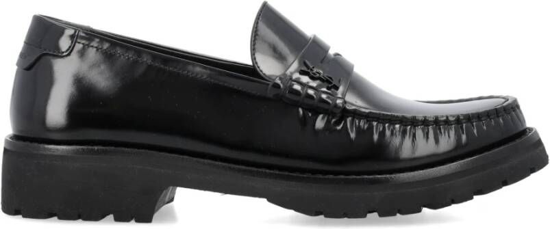 Saint Laurent Klassieke Loafer Schoen Black Dames