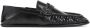 Saint Laurent Zwarte platte schoenen Cassandre goudkleurig metaal Black Heren - Thumbnail 1