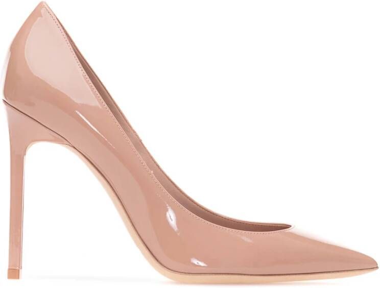 Saint Laurent Klassieke Zwarte Pumps Beige Dames