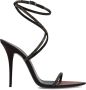 Saint Laurent Kristal Amandel Teen Sandalen Bruin Brown Dames - Thumbnail 1