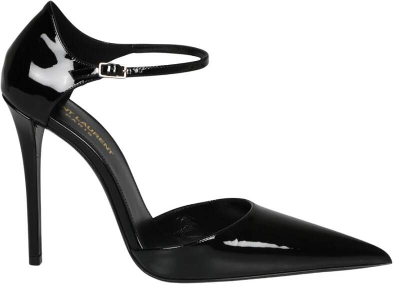 Saint Laurent Lakleren DOrsay Pumps Black Dames