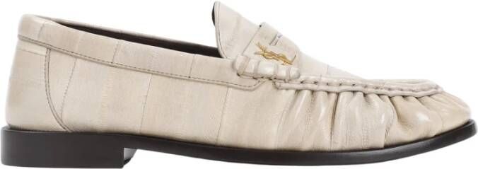 Saint Laurent Leren schoenen `Le Loafer` Beige Dames