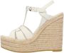 Saint Laurent Leather espadrilles White Dames - Thumbnail 1