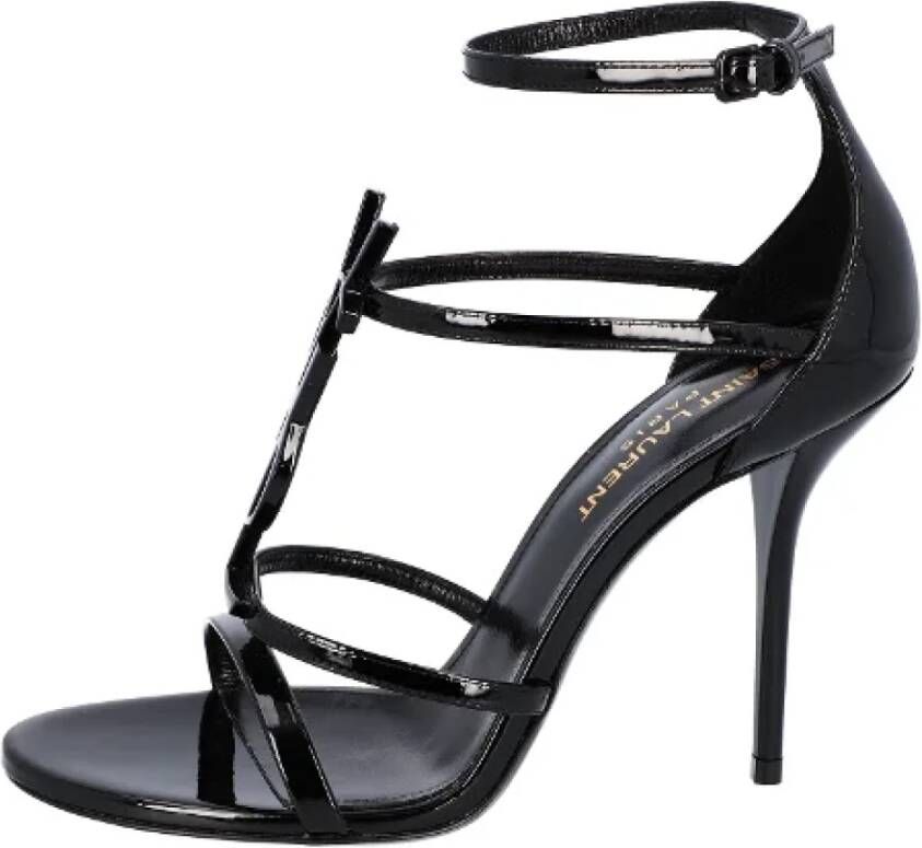 Saint Laurent Leather sandals Black Dames