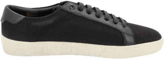 Saint Laurent Leather sneakers Black Heren