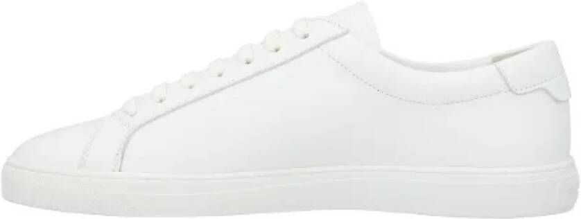 Saint Laurent Leather sneakers White Heren