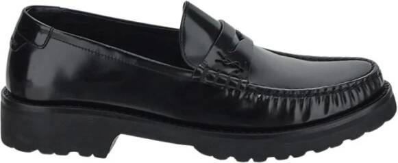 Saint Laurent Leren Patent Loafer Schoen Black Dames