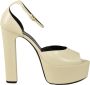 Saint Laurent Leren Schoenen 100% Leren Zool Beige Dames - Thumbnail 1