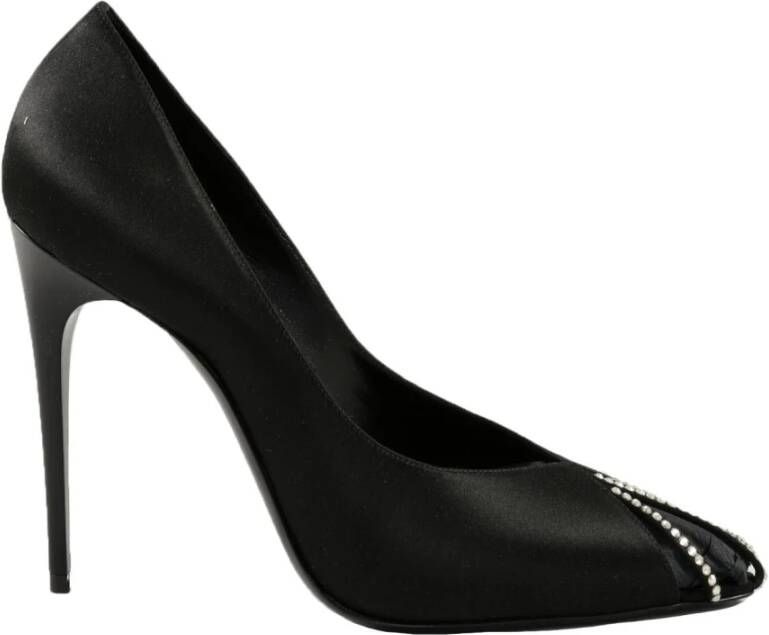 Saint Laurent Leren schoenen met rubberen zool Black Dames