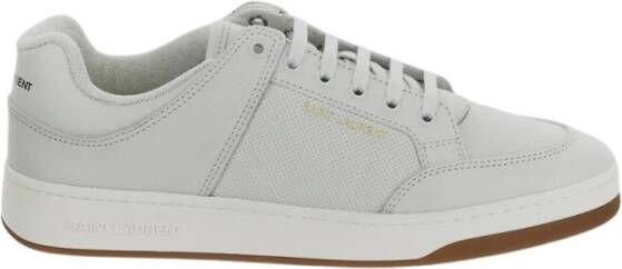 Saint Laurent Leren Sneaker White Heren