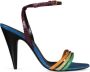 Saint Laurent Liya Multi-gekleurde Hoge Hak Sandalen Meerkleurig Dames - Thumbnail 1