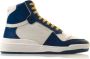 Saint Laurent Blauwe Kalfsleren Mid Top Sneakers Blauw Heren - Thumbnail 4