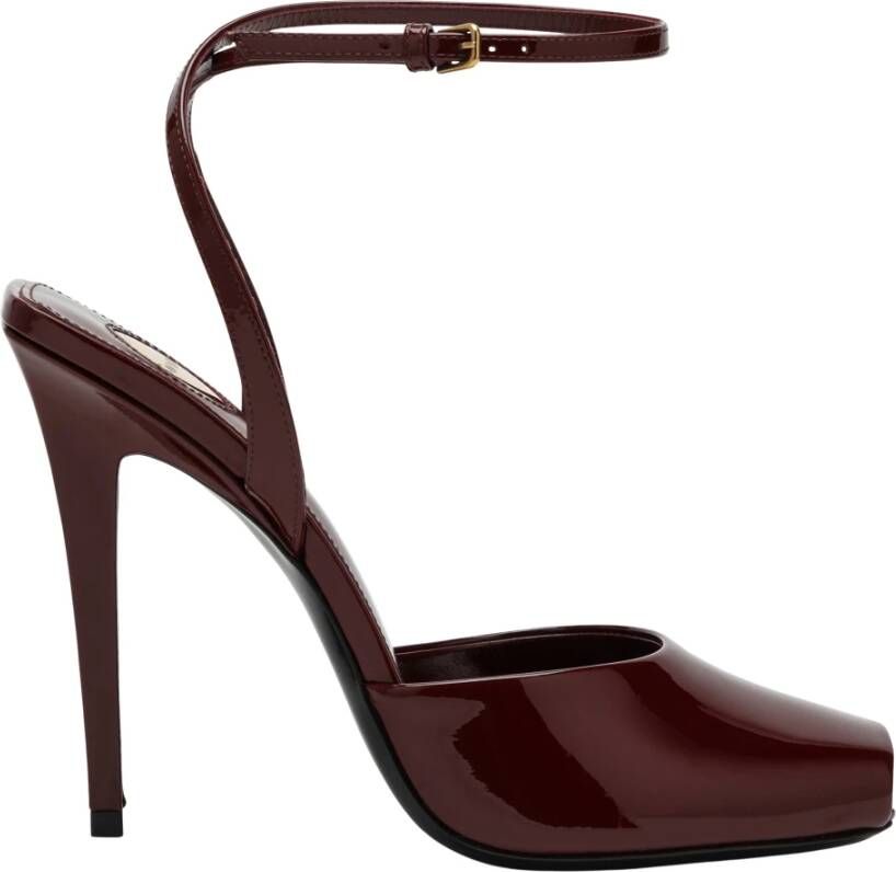 Saint Laurent Middelhoge pumps Red Dames