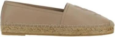 Saint Laurent Monogram Espadrilles met Touwdetail Brown Dames