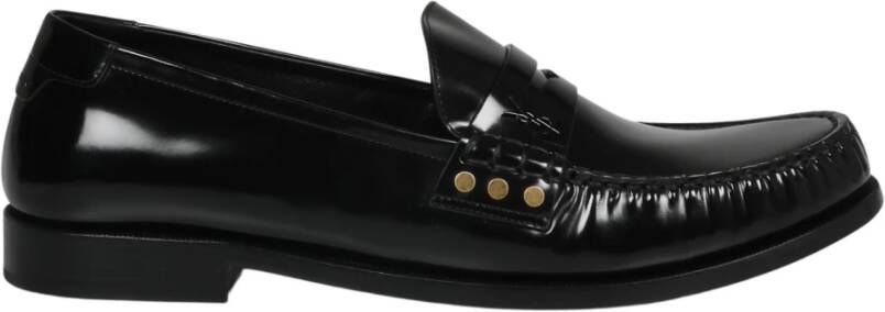 Saint Laurent Penny Loafer Pantoffels Black Heren