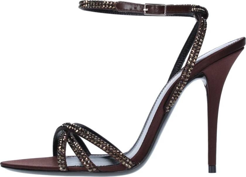 Saint Laurent Sandalen Bruin Brown Dames