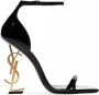 Saint Laurent Opyum Sandals In Patent Leather With A Gold-Tone Heel Zwart Dames - Thumbnail 1