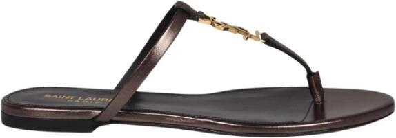 Saint Laurent Sandals Brown Dames