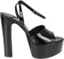 Saint Laurent Sexy Tanouk Hoge Hak Sandalen Zwart Dames - Thumbnail 2