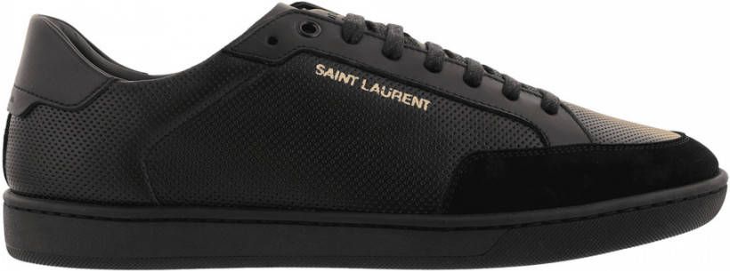 Saint Laurent Klassieke Veterschoenen van Leer Black Heren