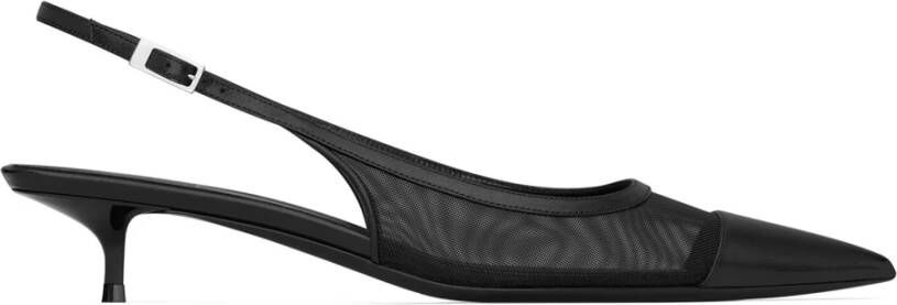 Saint Laurent Slingbacks Black Dames