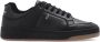 Saint Laurent Zwarte lage sneakers van kalfsleer Black Heren - Thumbnail 4