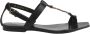 Saint Laurent Stijlvolle Comfortabele Platte Sandalen Zwart Dames - Thumbnail 1