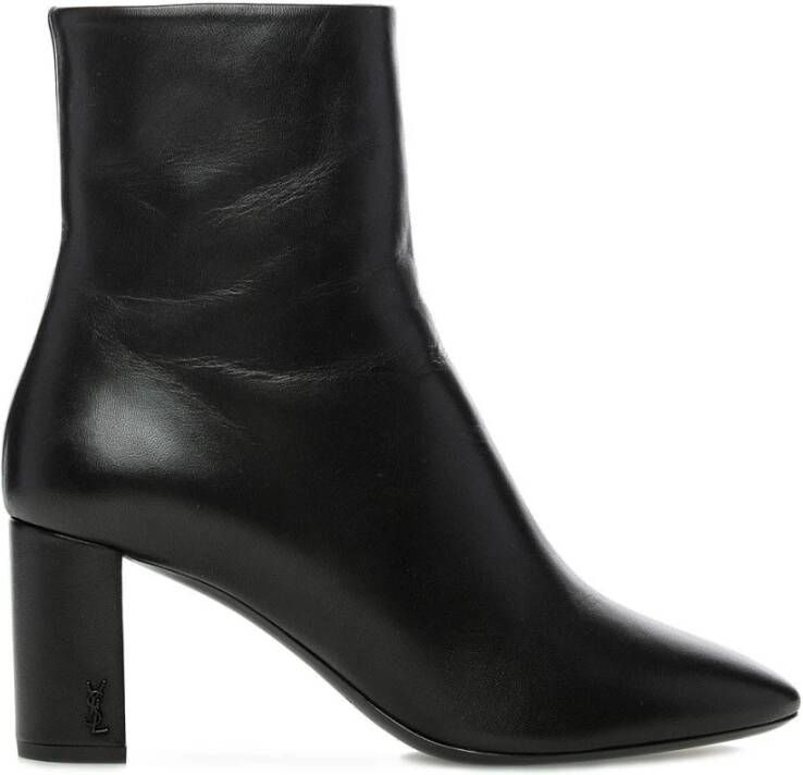 Saint Laurent Stijlvolle Enkellaarzen Black Dames