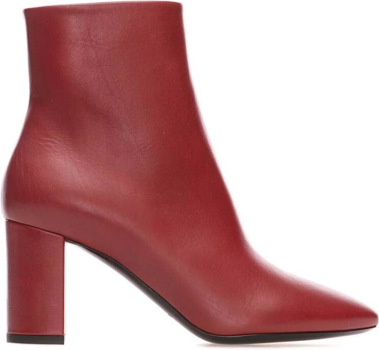 Saint Laurent Stijlvolle Enkellaarzen Red Dames