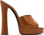 Saint Laurent Stijlvolle Mules voor Trendy Vrouwen Brown Dames - Thumbnail 1