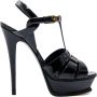 Saint Laurent Stijlvolle Sandalen voor de Zomer Black Dames - Thumbnail 7