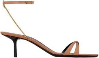 Saint Laurent Stijlvolle Sandalen voor Zomeroutfits Brown Dames