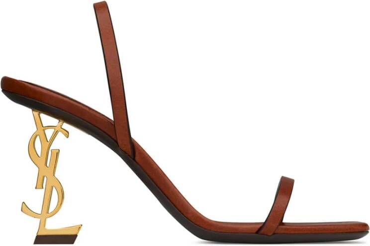 Saint Laurent Stijlvolle Sandalen voor Zomerse Outfits Brown Dames