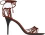 Saint Laurent Stijlvolle Zomer Sandalen Brown Dames - Thumbnail 1