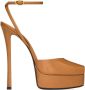 Saint Laurent Stijlvolle Zomer Sandalen Brown Dames - Thumbnail 1