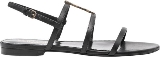 Saint Laurent Stijlvolle Zomer Sandalen voor Vrouwen Black Dames