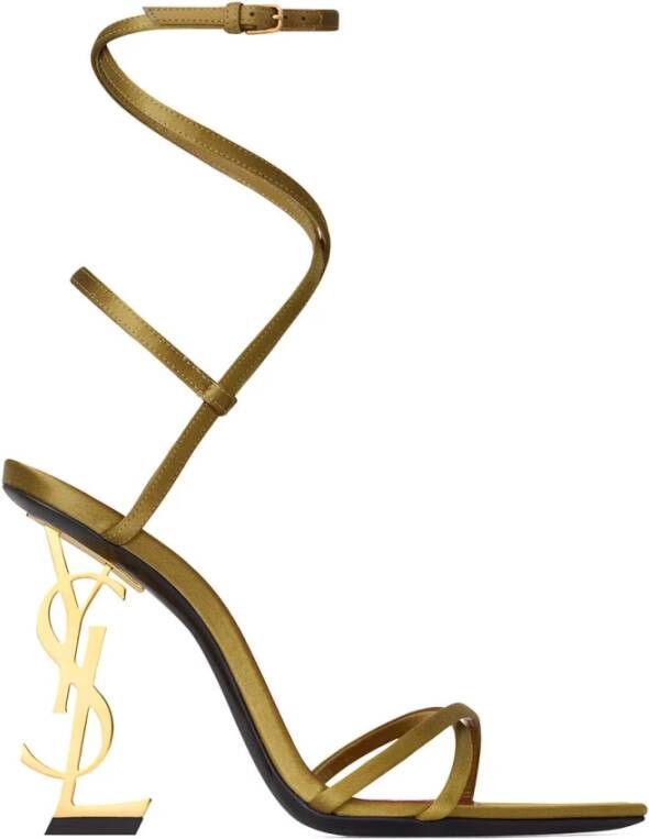 Saint Laurent Stijlvolle Zomer Sandalen voor Vrouwen Yellow Dames