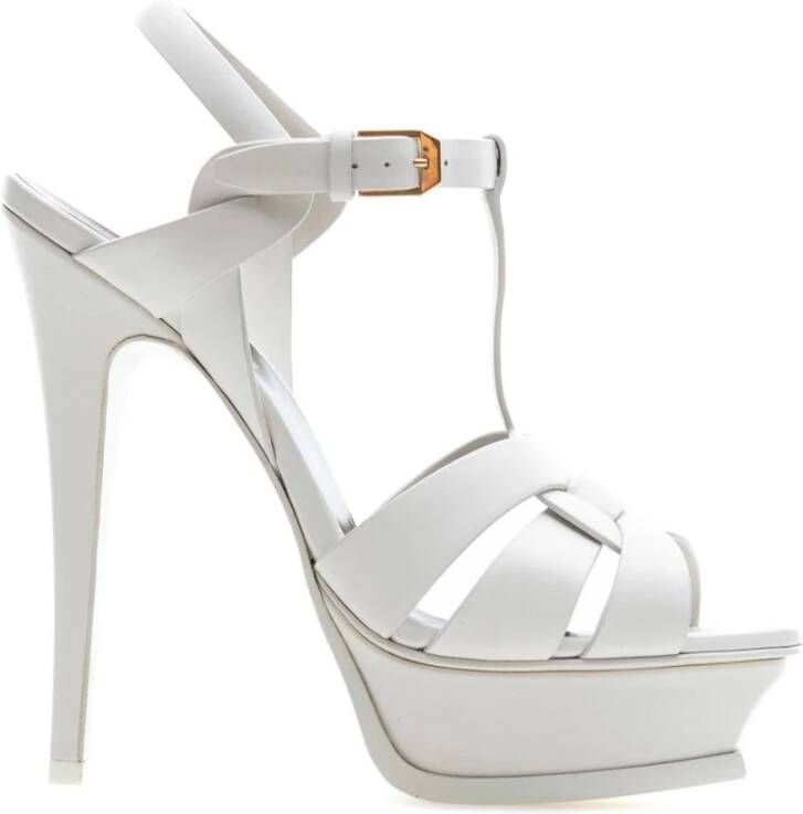 Saint Laurent Stijlvolle Zomer Sandalen White Dames