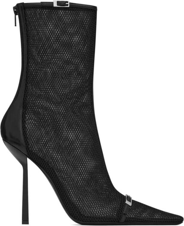 Saint Laurent Stijlvolle Zwarte Booties Black Dames