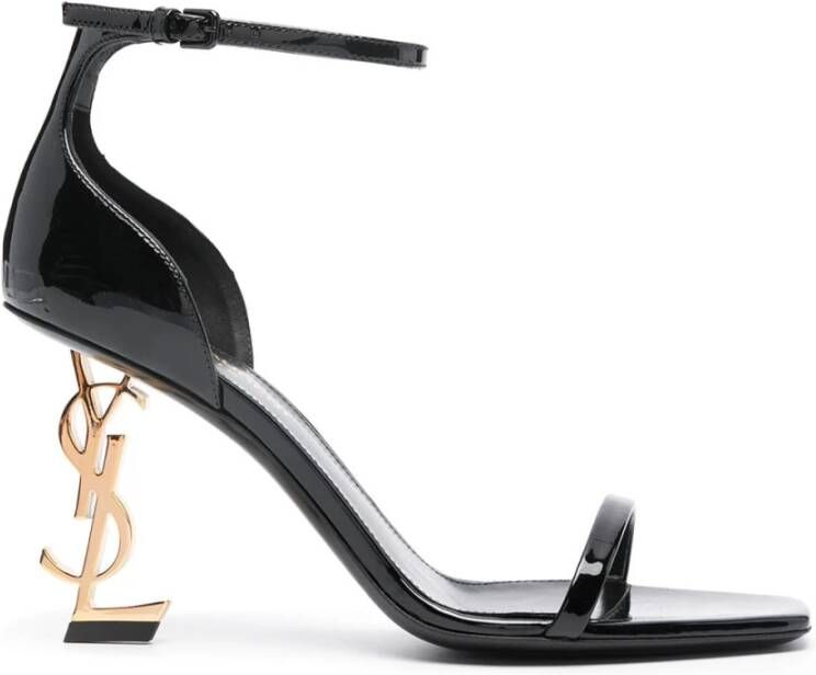 Saint Laurent Stijlvolle zwarte sandalen Black Dames